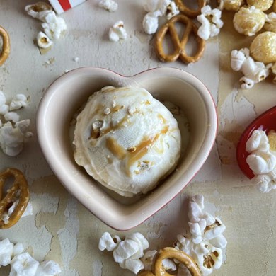 Popcorn, Pretzel & Salted Caramel Gelato